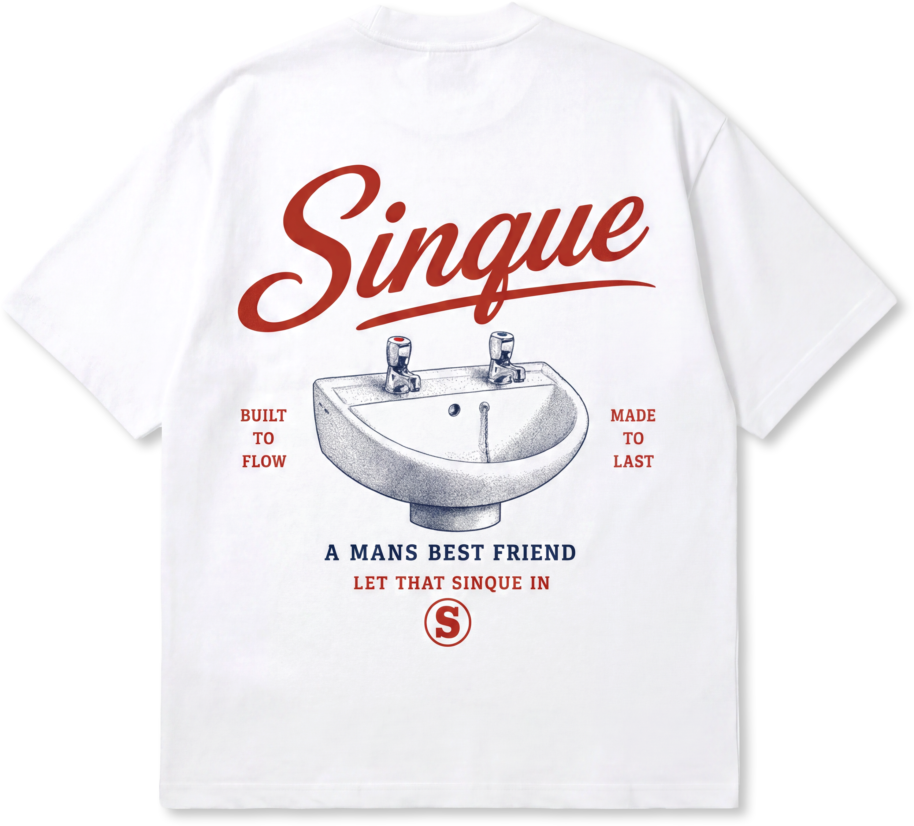 The Sinque Tee — back print